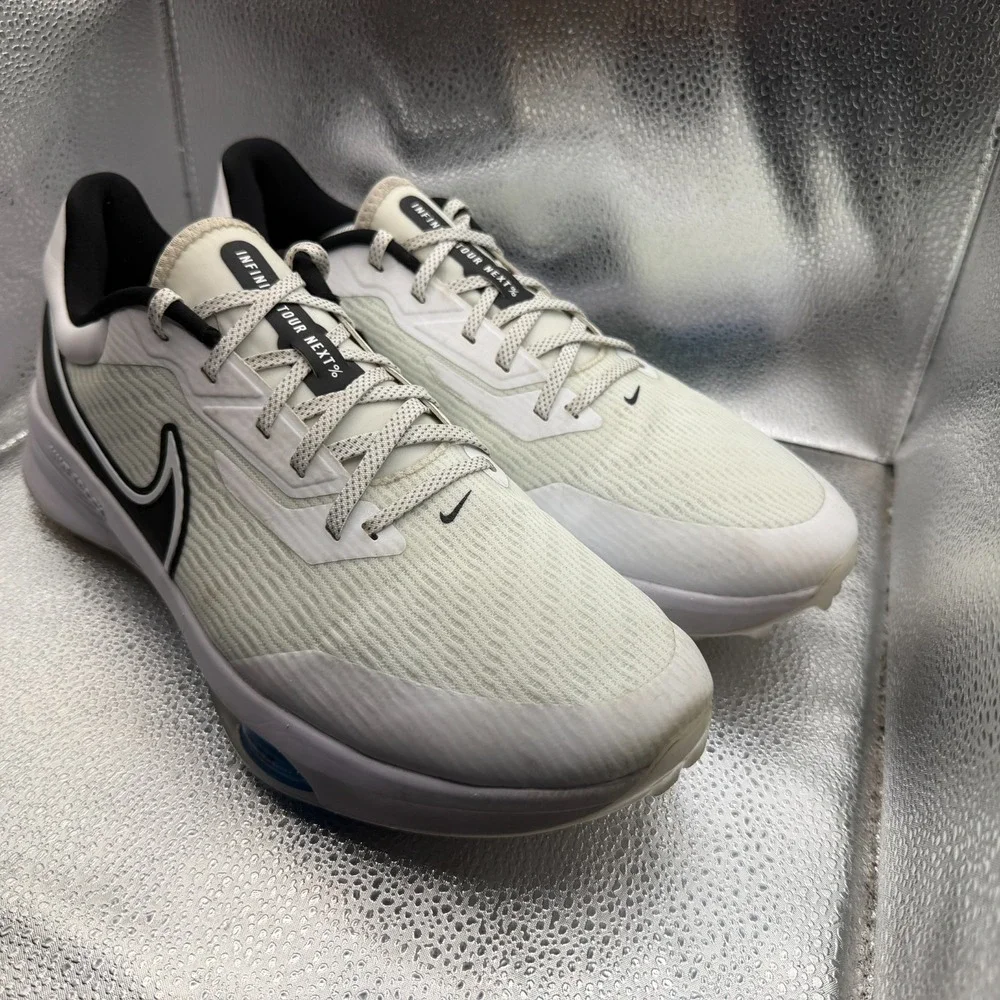 Size 13 Nike Air‎ Zoom Infinity Tour White/Black Mens Running Shoes DC5221-103
